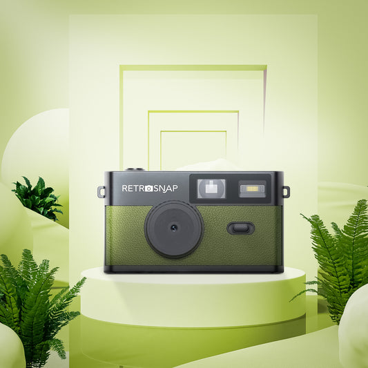 Retrosnap Olijfgroen - Retro camera - zonder scherm - Ideaal voor festivals en vakanties