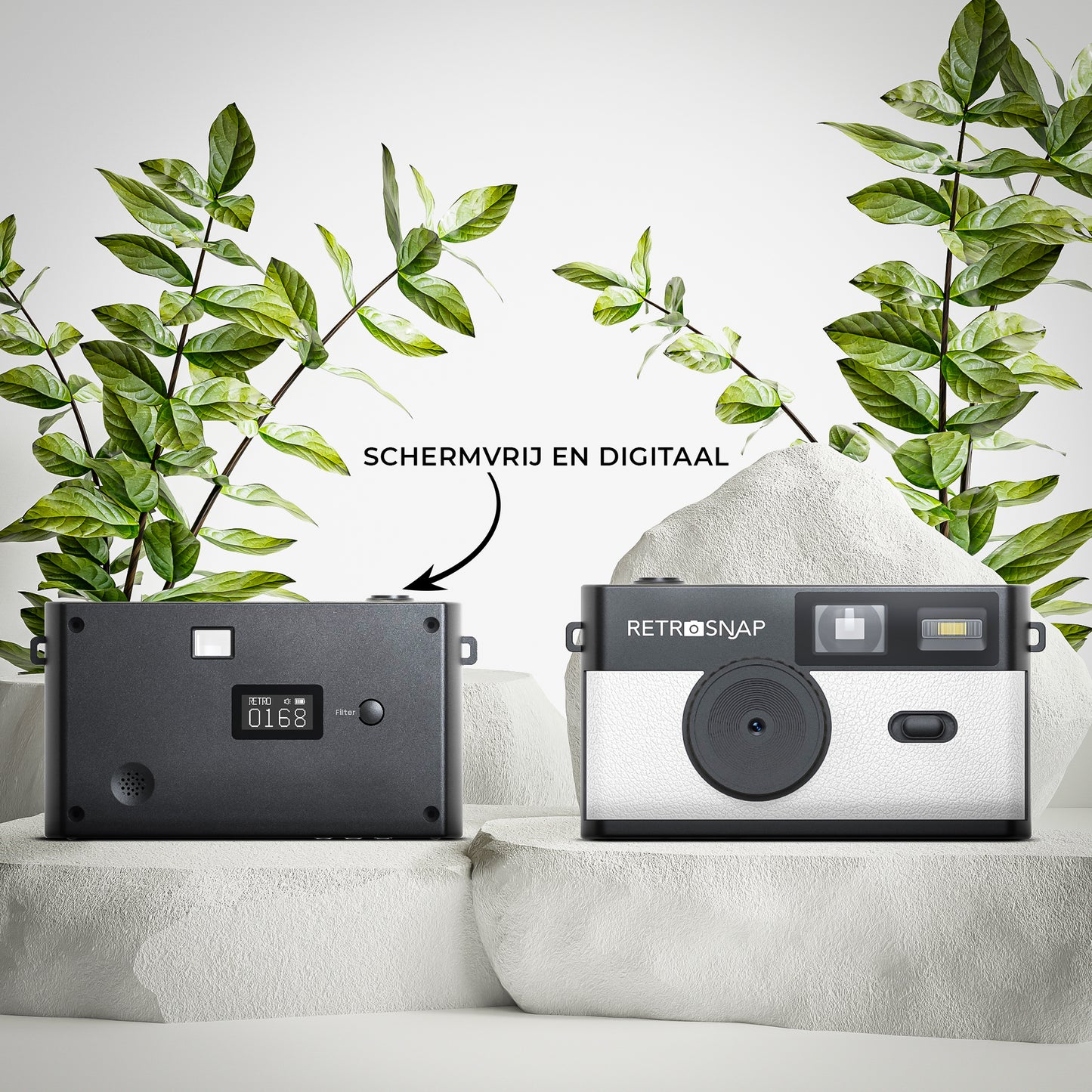 Retrosnap Wit - Retro camera - zonder scherm - Ideaal voor festivals en vakanties