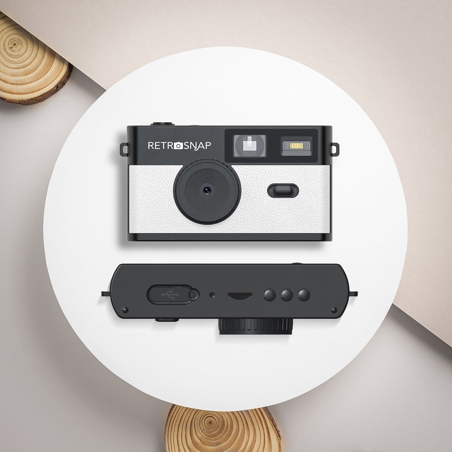 Retrosnap Wit - Retro camera - zonder scherm - Ideaal voor festivals en vakanties